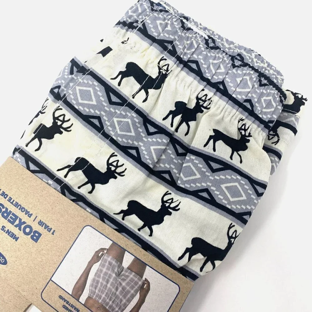Old Navy Deer Isle Khaki Soft-Washed Boxer Shorts Men 3.75